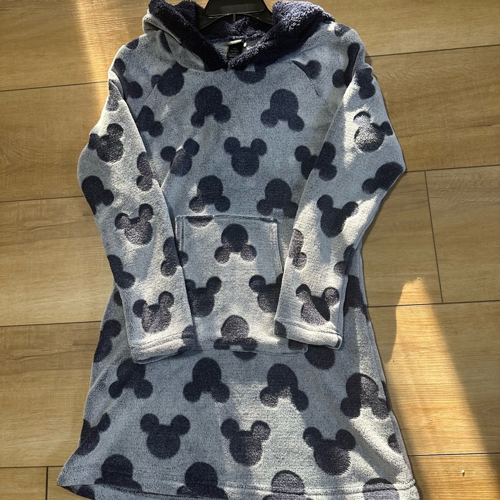 Disney Navy and Gray Mickey Mouse Fleece Hoodie